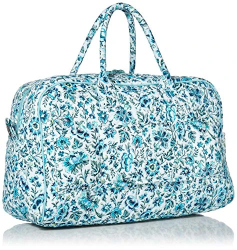 Vera Bradley Cotton Compact Weekender Travel Bag, Cloud Vine 6 Vera Bradley Cotton Compact Weekender Travel Bag, Cloud Vine - Image 6