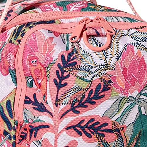 Vera Bradley Women's Recycled Lighten Up Reactive Small Gym Bag Travel, Rain Forest Canopy Coral, One Size 4 Vera Bradley Women's Recycled Lighten Up Reactive Small Gym Bag Travel, Rain Forest Canopy Coral, One Size - Image 4