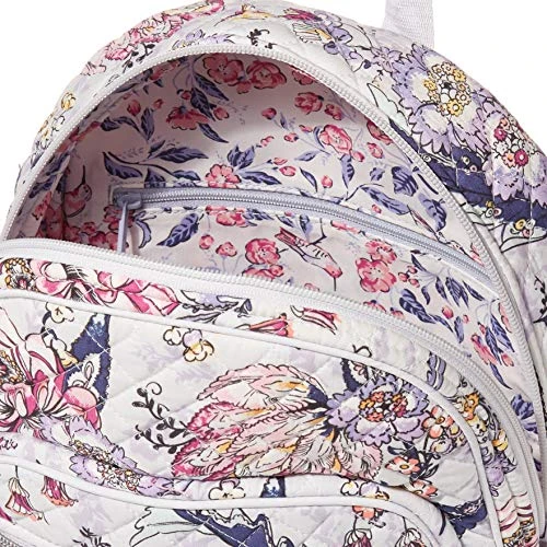 Vera Bradley Cotton Small Backpack, Hummingbird Park 3 Vera Bradley Cotton Small Backpack, Hummingbird Park - Image 3