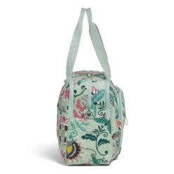 Vera Bradley Signature Cotton Deluxe Weekender, Mint Flowers -Vera Bradley 71RfnMUCV2L