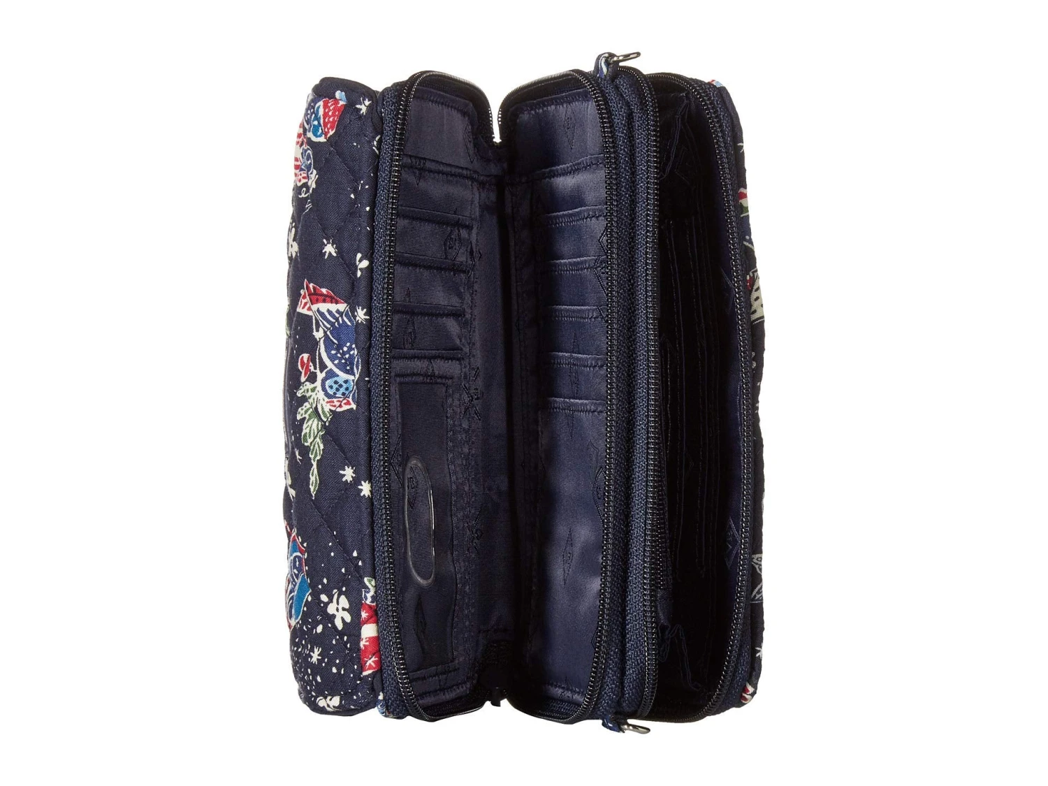 Vera Bradley Women's Iconic RFID All-In-One Crossbody Holiday Owls One Size 3 Vera Bradley Women's Iconic RFID All-In-One Crossbody Holiday Owls One Size - Image 3