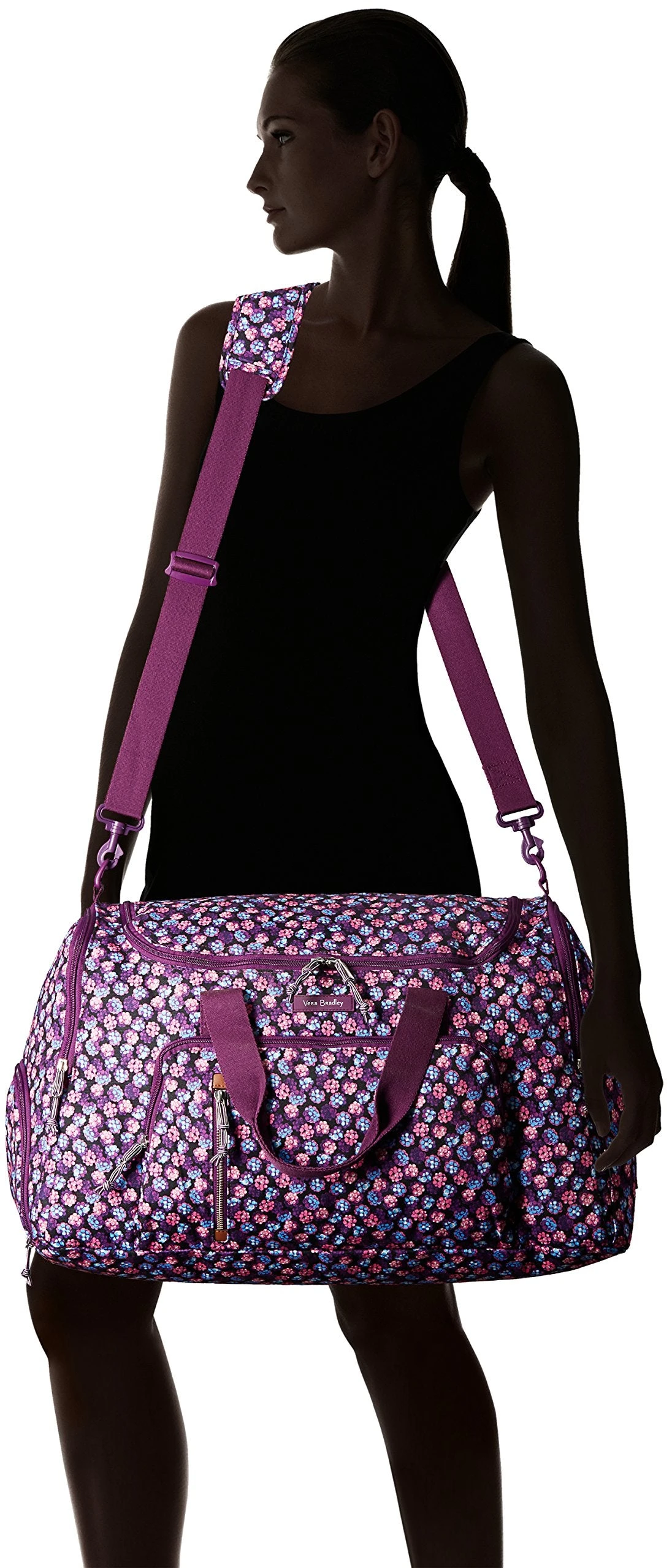 Vera Bradley Lighten Up Ultimate Gym, Berry Burst 2 Vera Bradley Lighten Up Ultimate Gym, Berry Burst - Image 2