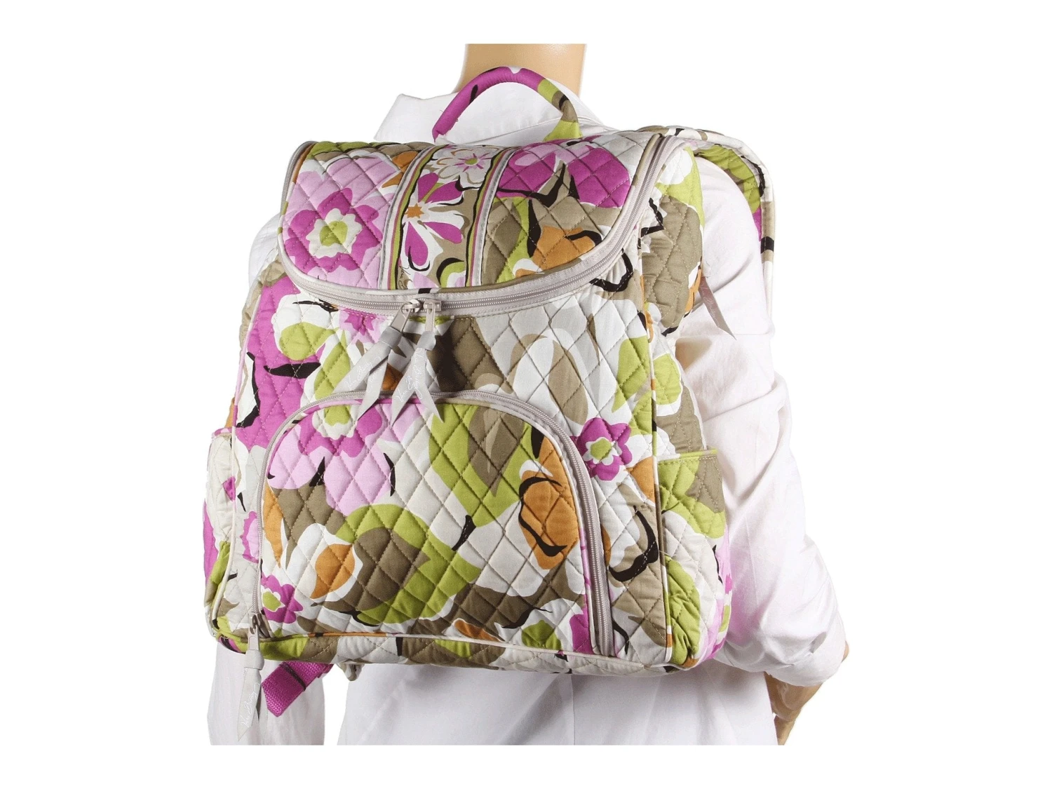 Vera Bradley Double Zip Backpack Portobello Road 2 Vera Bradley Double Zip Backpack Portobello Road - Image 2