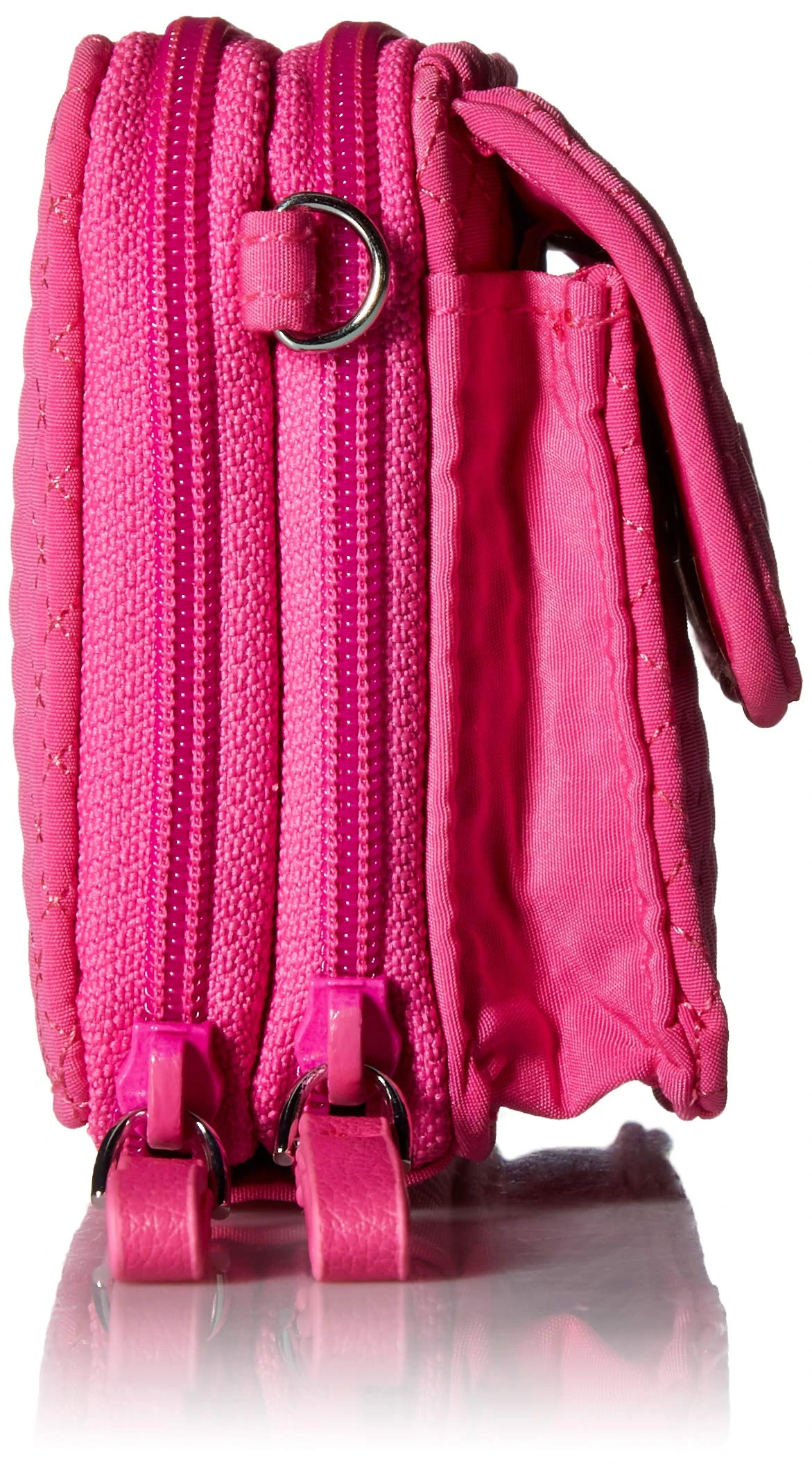 Vera Bradley Microfiber RFID All In One Crossbody, Rose Petal 5 Vera Bradley Microfiber RFID All In One Crossbody, Rose Petal - Image 5