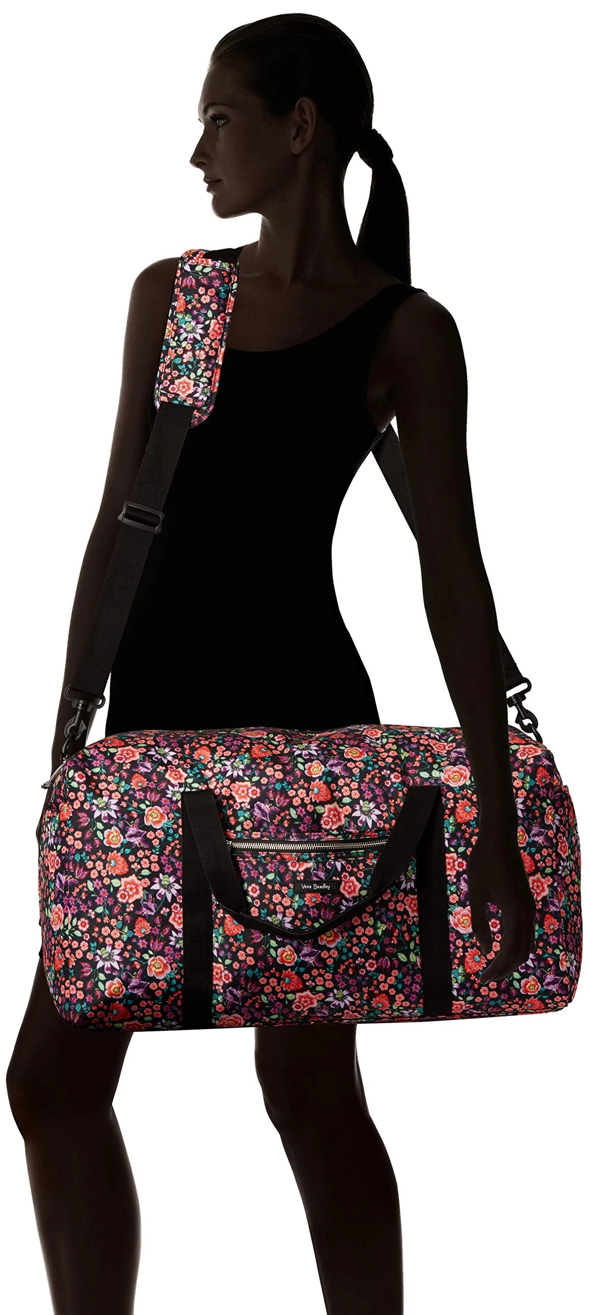 Vera Bradley Lighten Up Large Travel Duffel, Petite Vines 2 Vera Bradley Lighten Up Large Travel Duffel, Petite Vines - Image 2