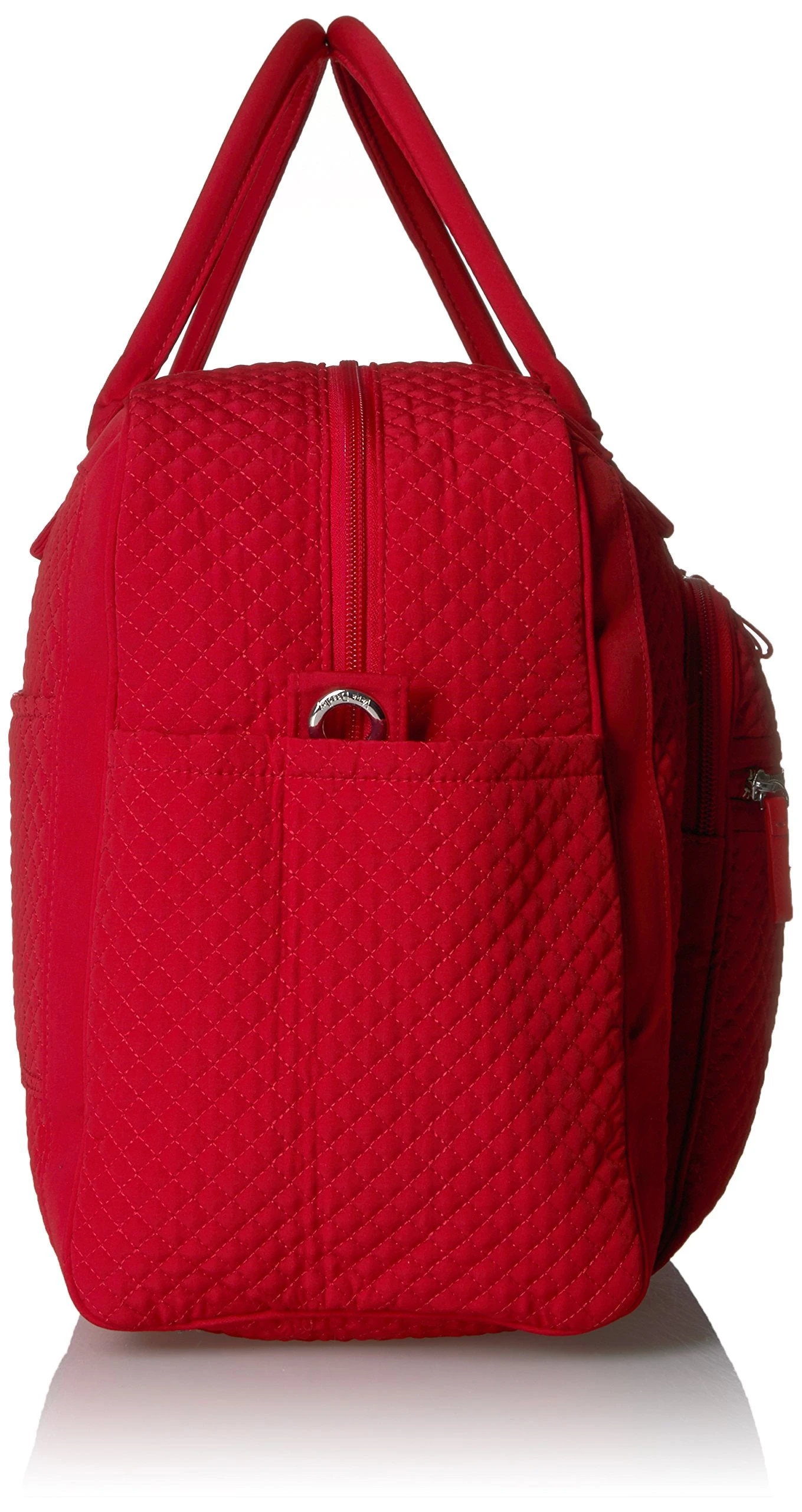 Vera Bradley Women's Microfiber Weekender Travel Bag, Cardinal Red, One Size 5 Vera Bradley Women's Microfiber Weekender Travel Bag, Cardinal Red, One Size - Image 5