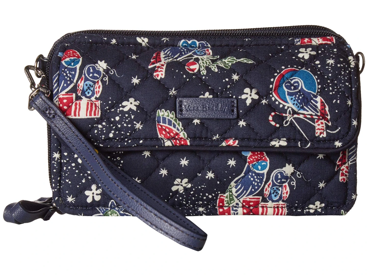 Vera Bradley Women's Iconic RFID All-In-One Crossbody Holiday Owls One Size 1 Vera Bradley Women's Iconic RFID All-In-One Crossbody Holiday Owls One Size