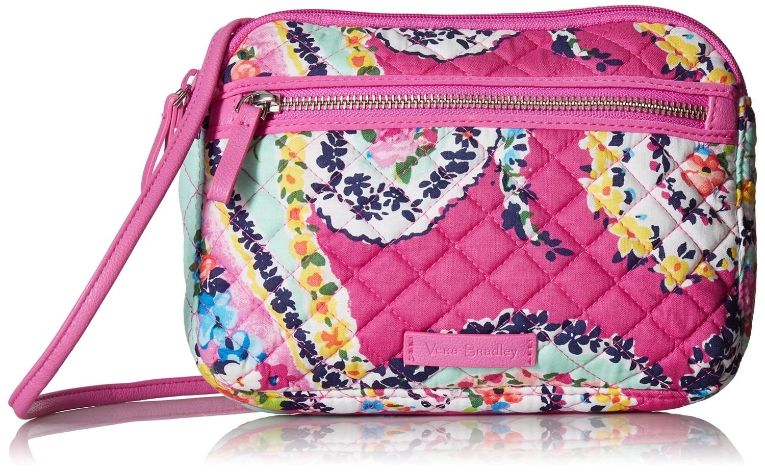 Vera Bradley Iconic Rfid Little Crossbody, Signature Cotton,Wildflower Paisley 1 Vera Bradley Iconic Rfid Little Crossbody, Signature Cotton,Wildflower Paisley