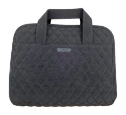 Vera Bradley Hanging Organizer, Classic Black With Light Grey And Black Interior