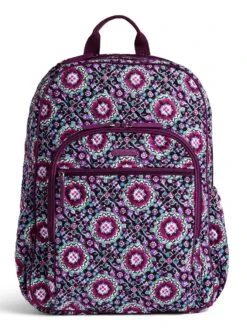 Vera Bradley Campus Tech Backpack, Signature Cotton (Purple/Lilac Medallion, One Size) 11 Vera Bradley Campus Tech Backpack, Signature Cotton (Purple/Lilac Medallion, One Size) -Vera Bradley 91RFwaSODqL