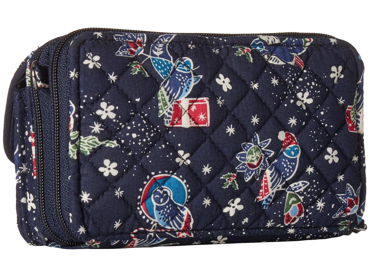 Vera Bradley Women's Iconic RFID All-In-One Crossbody Holiday Owls One Size 5 Vera Bradley Women's Iconic RFID All-In-One Crossbody Holiday Owls One Size - Image 5