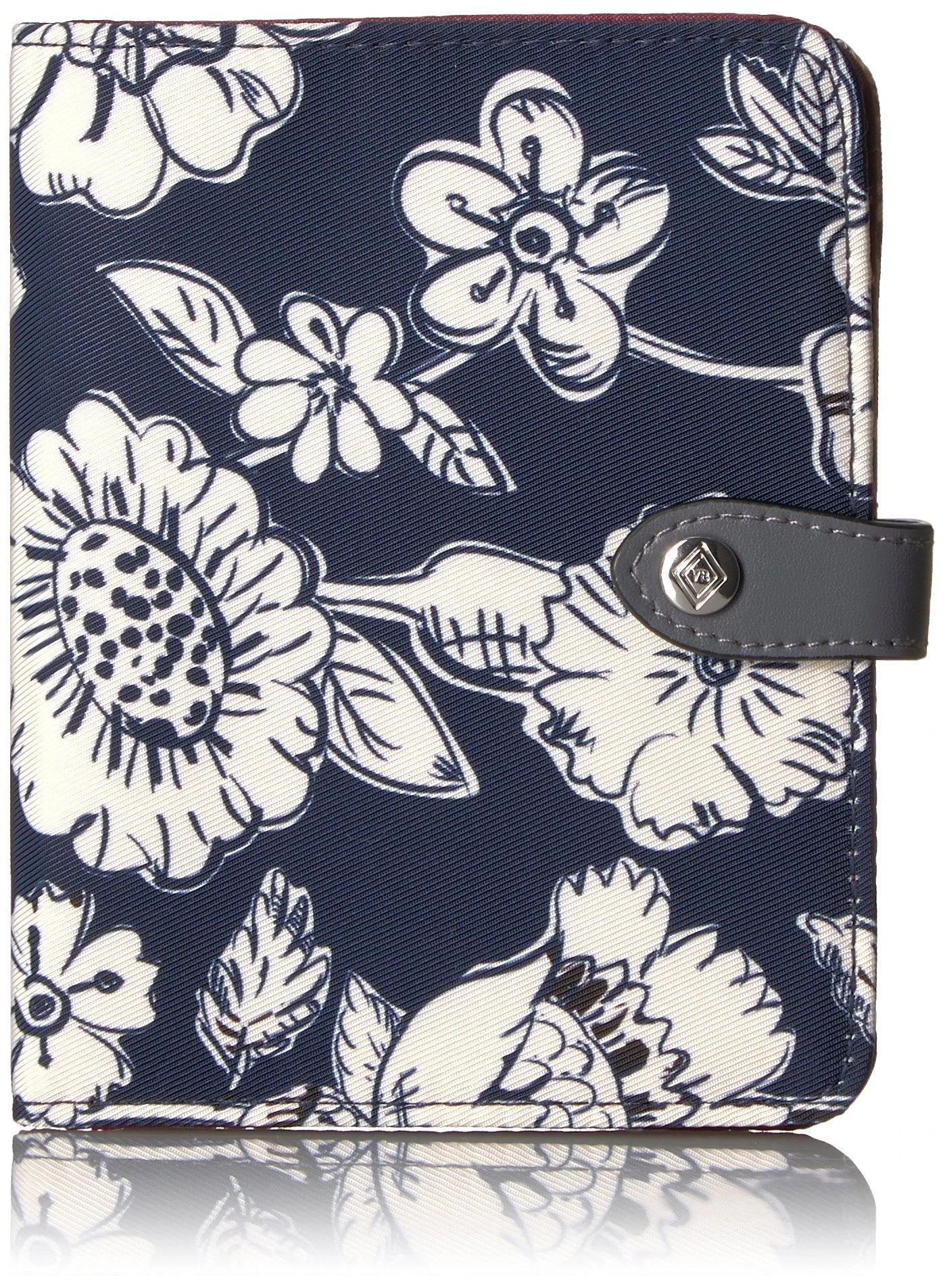 Vera Bradley Women's Midtown RFID Passport Wallet, Midnight Floral, One Size 1 Vera Bradley Women's Midtown RFID Passport Wallet, Midnight Floral, One Size