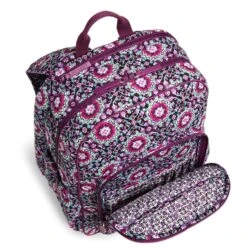 Vera Bradley Campus Tech Backpack, Signature Cotton (Purple/Lilac Medallion, One Size) 8 Vera Bradley Campus Tech Backpack, Signature Cotton (Purple/Lilac Medallion, One Size) -Vera Bradley 91jsrMkqUAL