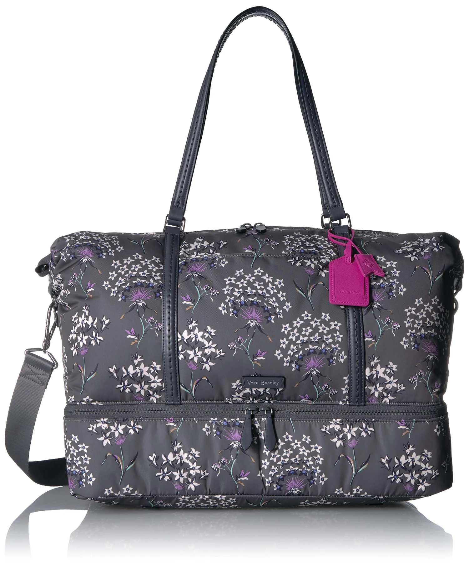 Vera Bradley Women's Midtown Travel Bag, Dandelion Wishes, One Size 7 Vera Bradley Women's Midtown Travel Bag, Dandelion Wishes, One Size - Image 7