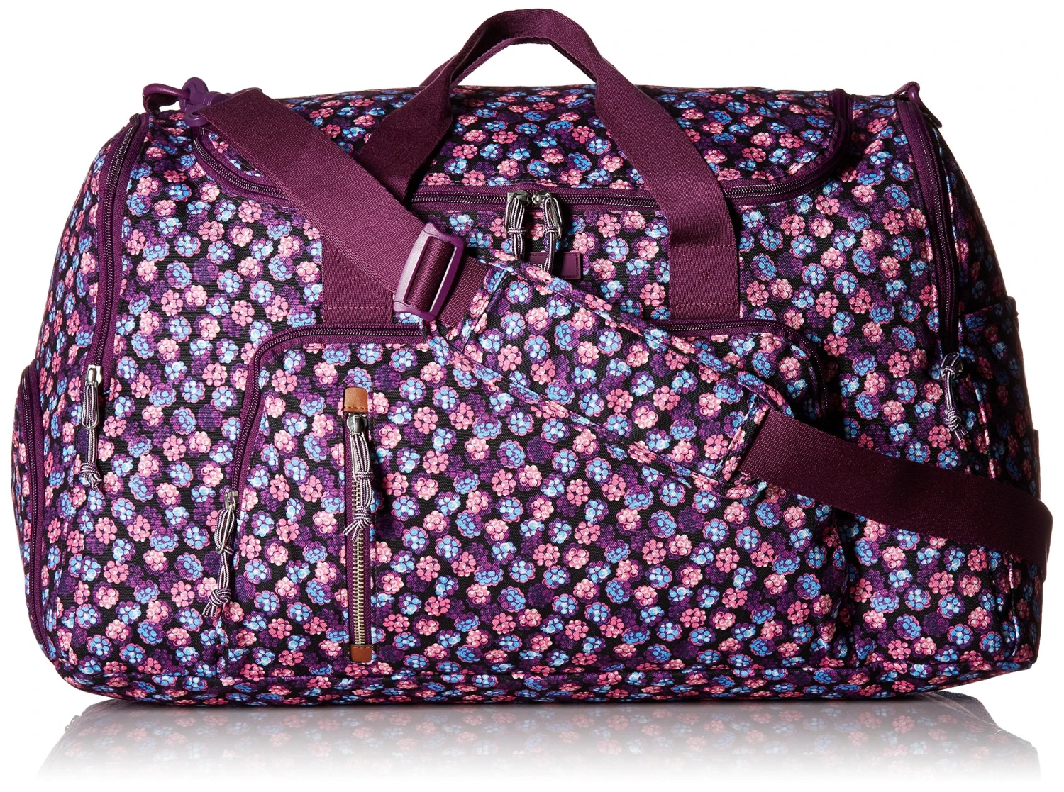 Vera Bradley Lighten Up Ultimate Gym, Berry Burst 1 Vera Bradley Lighten Up Ultimate Gym, Berry Burst